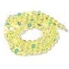 Transparent Electroplate Glass Beads Strands GLAA-Q099-D01-07-2