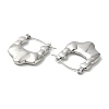 Non-Tarnish 304 Stainless Steel Thick Hoop Earrings for Women EJEW-Z026-28P-2