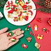 40Pcs 10 Styles Christmas Theme Plastic Pendants FIND-SC0011-40-3
