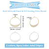 BENECREAT 16Pcs 2 Colors Brass Pendants KK-BC0011-21-2