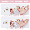 4 Bags Round Zinc Alloy Acrylic Drawer Pull Handles FIND-DR0001-85C-3