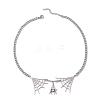 304 Stainless Steel Curb Necklaces NJEW-TA00145-4