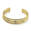 PVD Vacuum Plating 202 Stainless Steel Multi-strand Open Cuff Bangles for Women BJEW-M317-07A-G-2