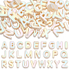 52Pcs 26 Styles UV Plated Acrylic European Beads OACR-SP0002-36-1