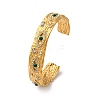 304 Stainless Steel Rhinestone Cuff Bangles for Women BJEW-R026-01G-4