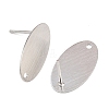 316 Stainless Steel Stud Earring Findings STAS-D389-01P-2