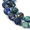 Natural Chrysocolla and Lapis Lazuli Beads Strands G-C116-A18-01-3