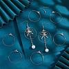 Unicraftale DIY Big Circle Drop Earrings Making Kit DIY-UN0004-07-2