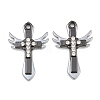 Alloy Rhinestone Pendants RB-CBA18BA-04EB-1