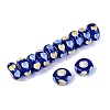 Handmade Lampwork Core European Beads LAMP-Q042-02B-2