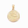 Real 18K Gold Plated 304 Stainless Steel Pendants STAS-H372-01L-1