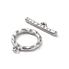 Non-Tarnish 304 Stainless Steel Ring Toggle Clasps X1-STAS-A092-09B-P-2