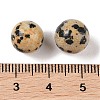 Natural Dalmatian Jasper No Hole Sphere Beads G-K353-04A-16-3