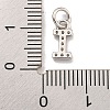 Initial Letter Brass with Cubic Zirconia Charms KK-Q814-26I-P-3