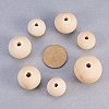 Round Unfinished Wood Beads WOOD-PH0004-02-NF-4