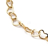 Ion Plating(IP) 304 Stainless Steel Heart Link Chain Bracelets BJEW-L673-026G-2