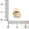 Brass Micro Pave Cubic Zirconia Charms KK-D427-05C-G-3