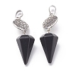 Obsidian Pendants G-O194-15-2