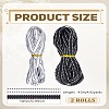 9M 2 Colors Polyester Grosgrain Ribbon OCOR-LP0003-24-2