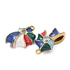 304 Stainless Steel Enamel Pendants STAS-N114-11G-02-2