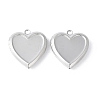 Non-Tarnish 304 Stainless Steel Locket Pendants STAS-K192-09P-01-1