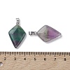 Natural Fluorite Pendants G-C110-03B-P-3