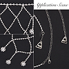 2Pcs Iron Rhinestone Sexy Shoulder Bra Body Chain FIND-GF0006-74A-6