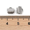 304 Stainless Steel Ribbon Crimp Ends STAS-E471-05H-P-3