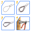  304 Stainless Steel Wire Rope Thimbles and Aluminum Crimping Loop Sleeves STAS-NB0001-04P-2