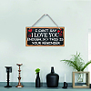 Natural Wood Hanging Wall Decorations HJEW-WH0015-071-7