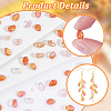 140Pcs 7 Style Transparent Spray Painted Glass Charms GLAA-GA0001-86-3