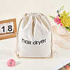 Canvas Cloth Hair Dryer Packing Drawstring Bags ABAG-WH20027-005C-3