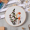 DIY Flower Pattern Embroidery Kits PW-WG4BFFC-01-1