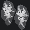Flower Gauze & Sequin Embroidery Ornament Accessories DIY-WH20081-002A-6
