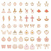 112Pcs 28 Styles Alloy Enamel Pendants ENAM-TA0009-08-1