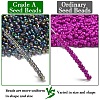12/0 FGB Grade A Rainbow Transparent Mini Glass Seed Beads X-SEED-Q010-F556-2
