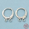 925 Sterling Silver Leverback Earrings Findings STER-M110-01B-S-4