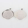 Vintage Tibetan Style Alloy Big Pendant Cabochon Bezel Settings LS-TIBEP-O006-27AS-2