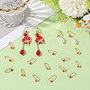 20Pcs Brass Earring Hooks KK-BBC0018-68-3