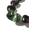 Natural Ruby in Zoisite Beads Strands G-R190-10mm-60-4