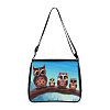 Owl Printed Polyester Shoulder Bags PW-WG8B7D6-14-1