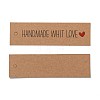 Rectangle Thank You Theme Kraft Paper Cord Display Cards CDIS-K003-01H-3