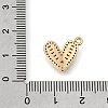 Valentine's Day Brass Micro Pave Clear Cubic Zirconia Pendants CU-K001-09G-3