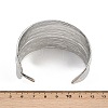 304 Stainless Steel Cuff Bangles for Women BJEW-P362-03P-3