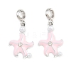 Alloy Enamel European Dangle Charms AL-CBAC2D3-01P-03-1