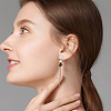 24Pcs 4 Colors 201 Stainless Steel Stud Earring Findings STAS-FH0001-78-5