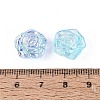 Electroplate Transparent Glass Beads Strands EGLA-N056-02A-08-4