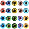 Flat Back Glass Cabochons GGLA-YW0002-10mm-02A-2