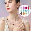 120Pcs 12 Colors Transparent Glass & Lampwork Beads Sets GGLA-GA0001-05-6