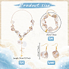 Natural Shell & Natural Cultured Freshwater Pearl Necklacrs & Dangle Earrings & Bracelets Set for Women SJEW-PH01393-01-4
